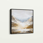 Abstract 1046 Canvas Art 60 x 60 cm / Black