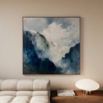 Abstract 1047 Canvas Art 60 x 60 cm / Black