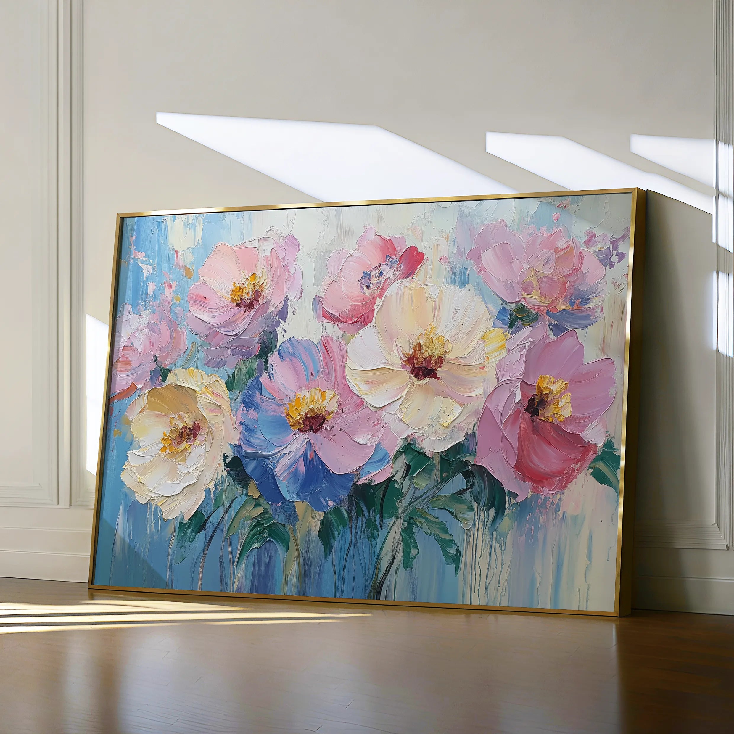 Floral 1047 Canvas Art 60 x 40 cm / Black
