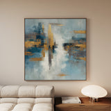 Abstract 1048 Canvas Art 60 x 60 cm / Black