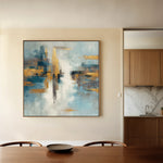 Abstract 1048 Canvas Art 60 x 60 cm / Black