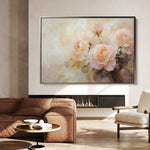 Floral 1048 Canvas Art 60 x 40 cm / Black