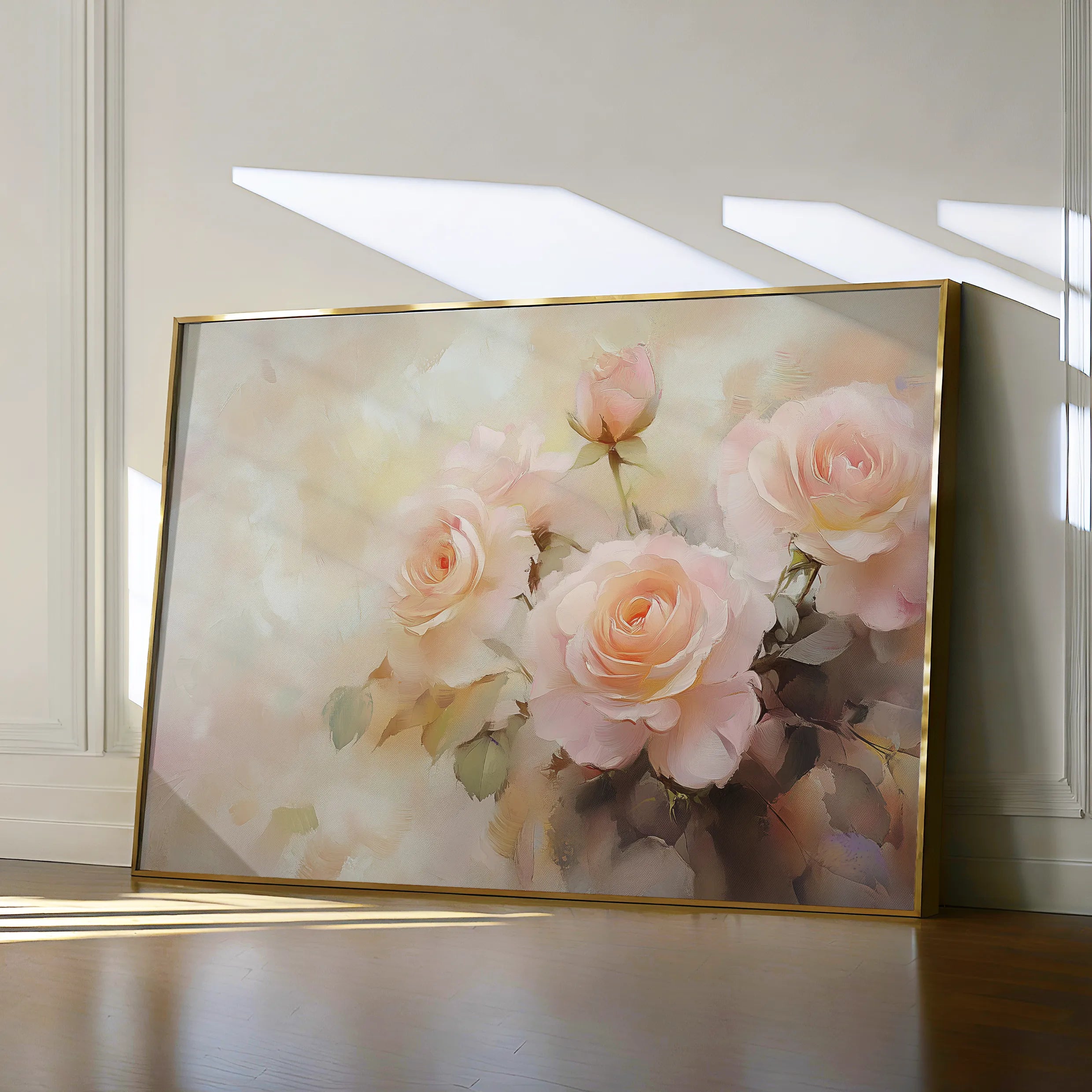 Floral 1048 Canvas Art 60 x 40 cm / Black