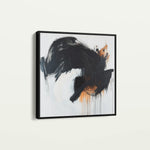 Abstract 1049 Canvas Art 60 x 60 cm / Black