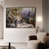 Floral 105 Canvas Art 60 x 40 cm / Black