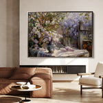 Floral 105 Canvas Art 60 x 40 cm / Black