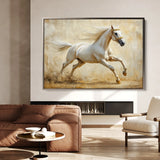 Horses 105 Canvas Art 60 x 40 cm / Black