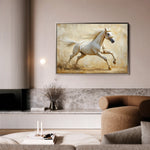 Horses 105 Canvas Art 60 x 40 cm / Black