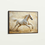Horses 105 Canvas Art 60 x 40 cm / Black