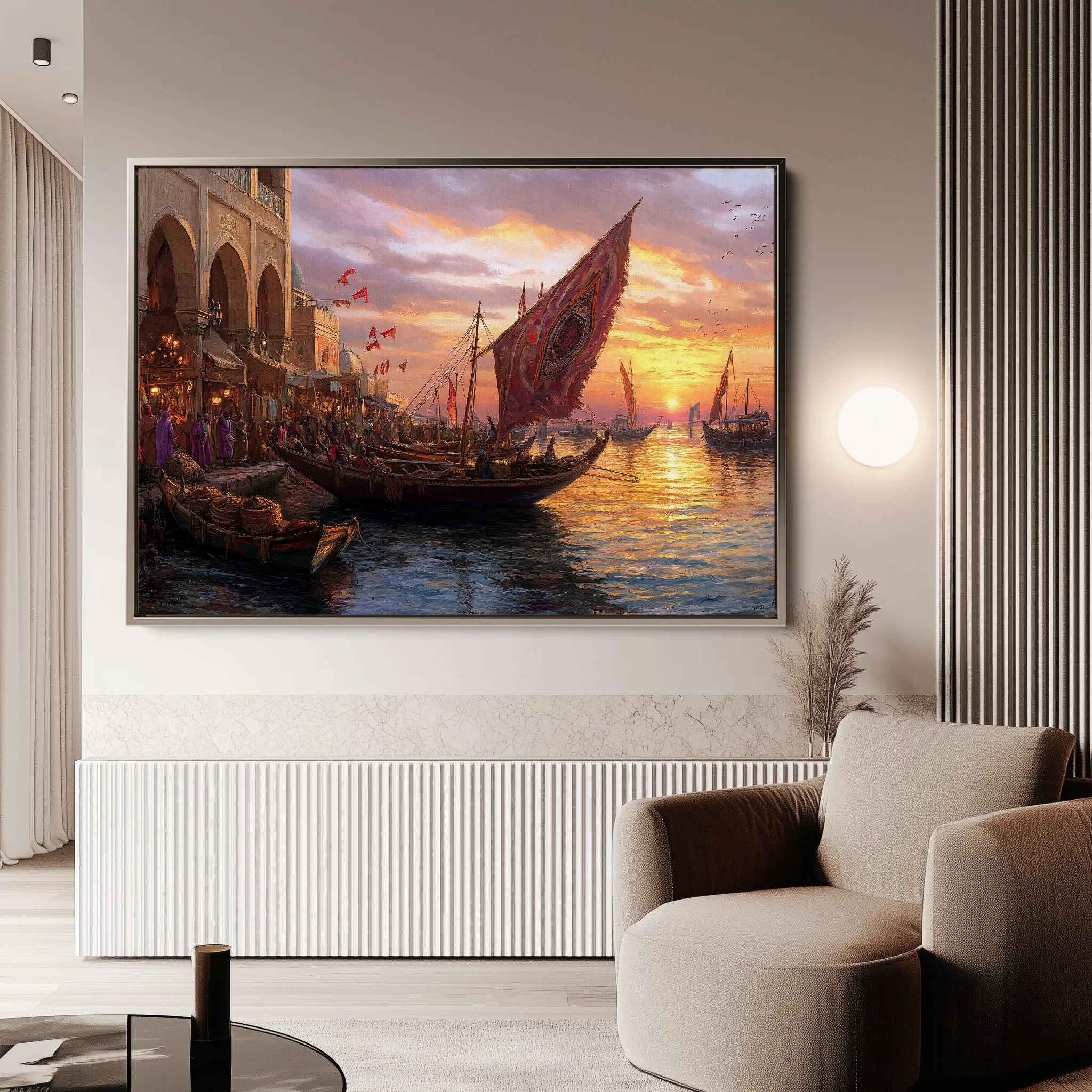 Orientalist 105 Canvas Art 60 x 40 cm / Black