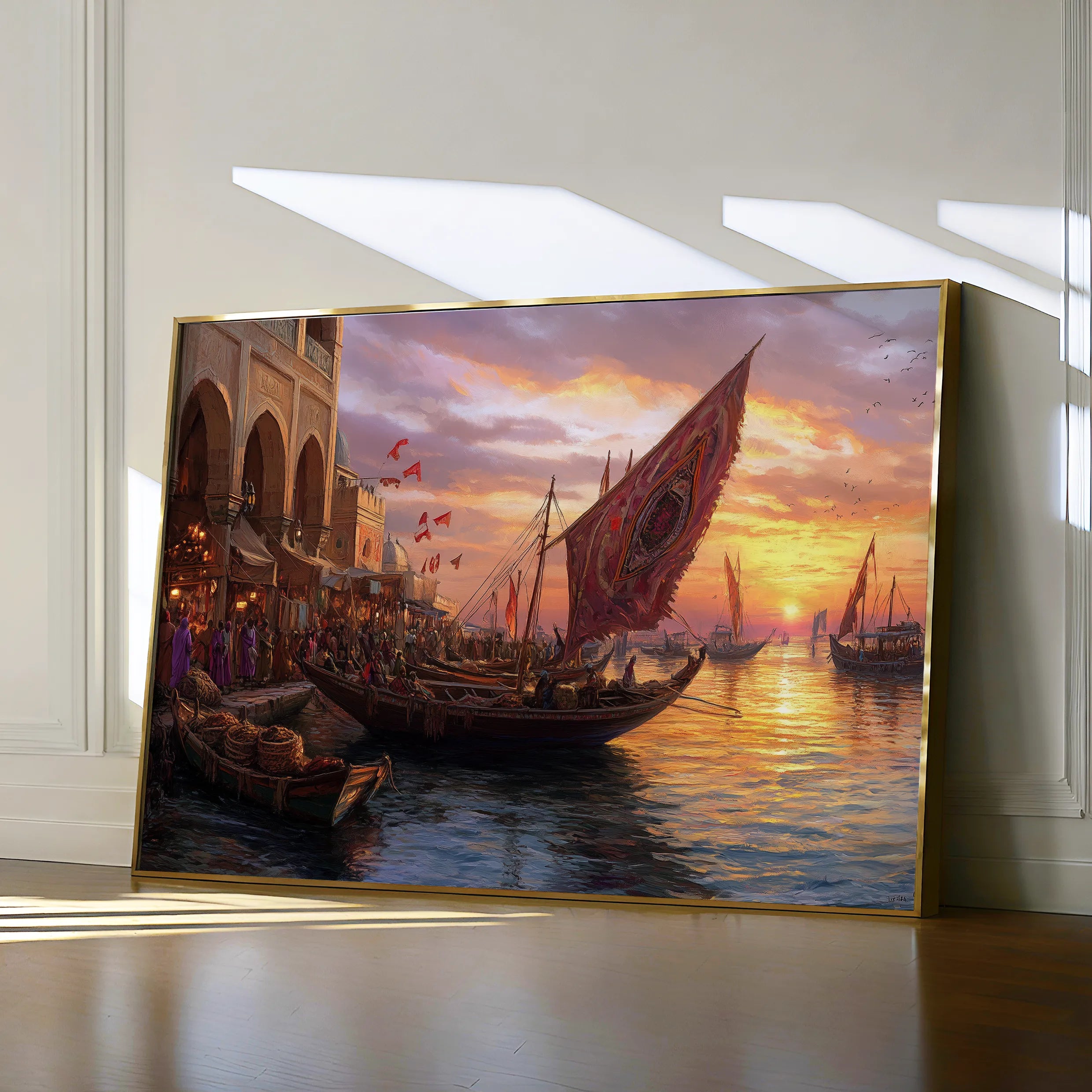 Orientalist 105 Canvas Art 60 x 40 cm / Black