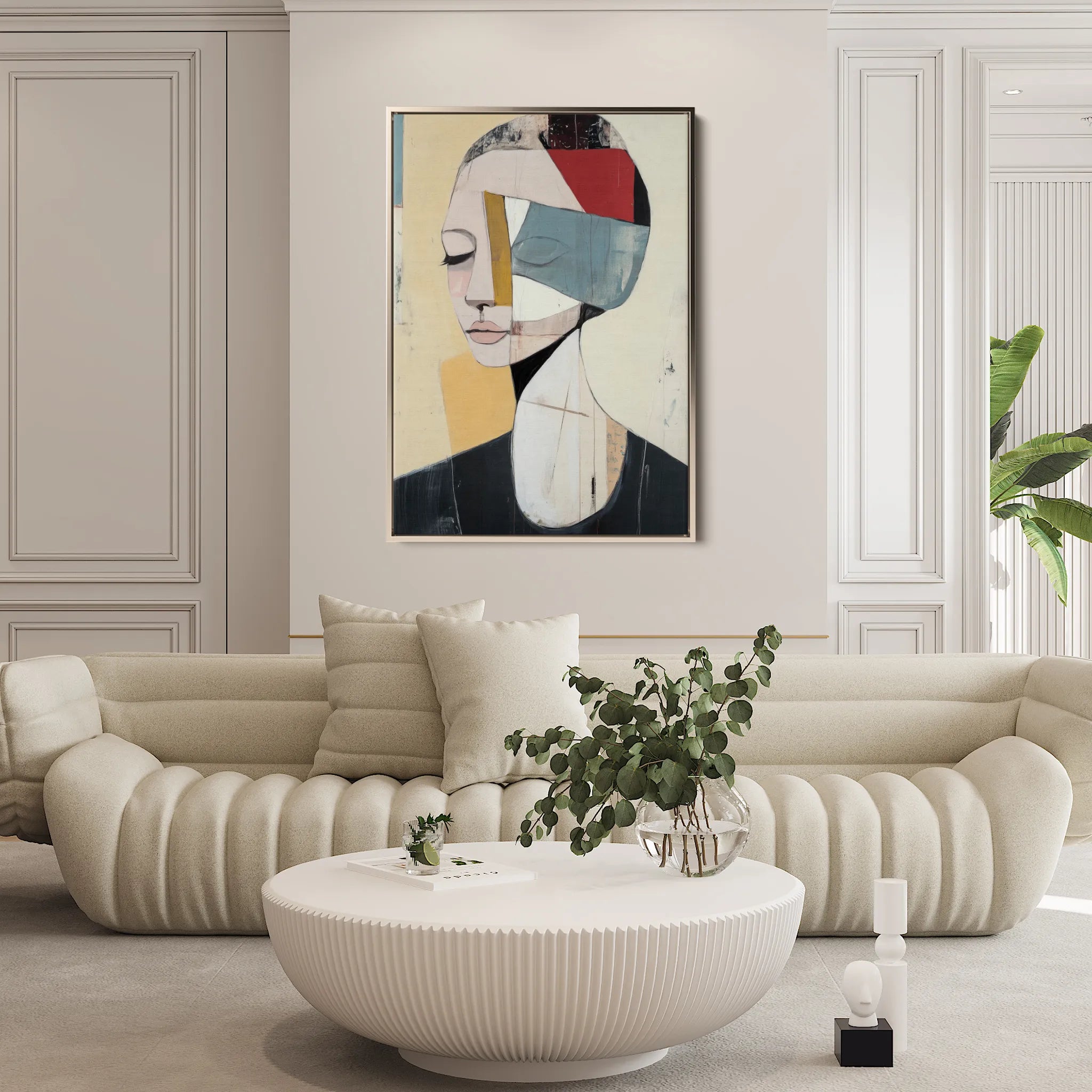 Portrait 105 Canvas Art 60 x 40 cm / Black