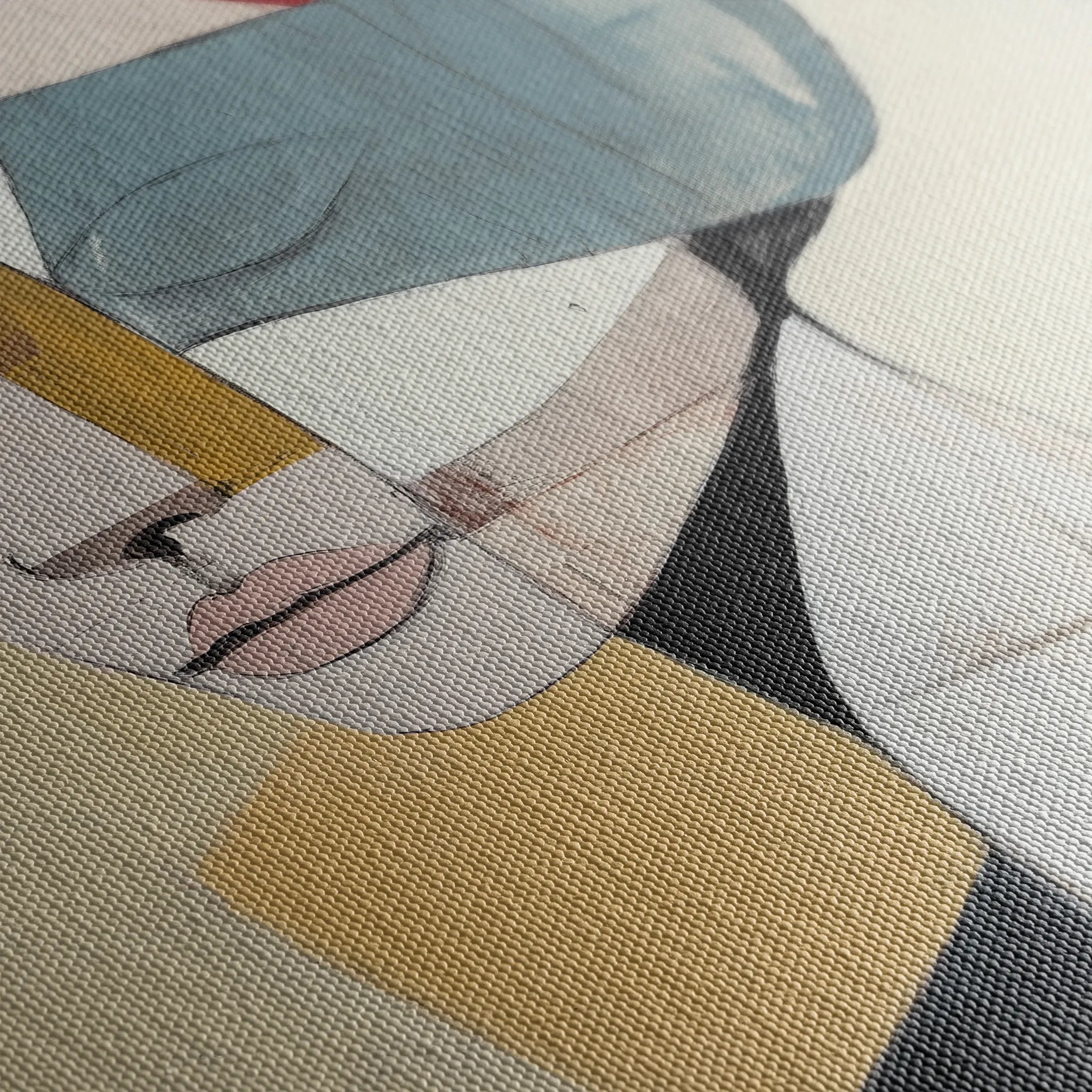 Portrait 105 Canvas Art 60 x 40 cm / Black