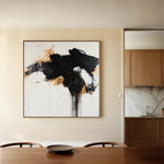 Abstract 1050 Canvas Art 60 x 60 cm / Black