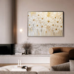 Floral 1050 Canvas Art 60 x 40 cm / Black