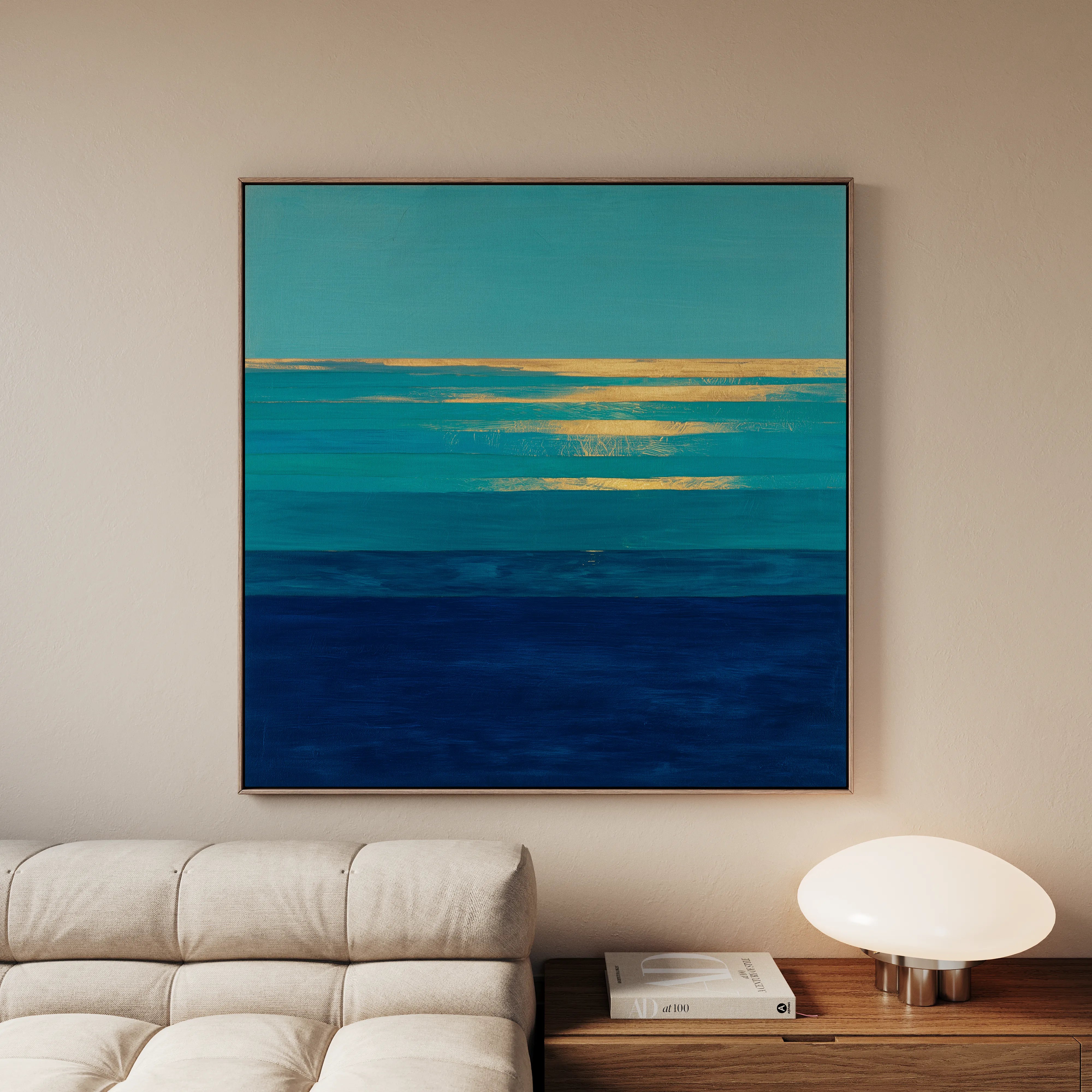 Abstract 1051 Canvas Art 60 x 60 cm / Black