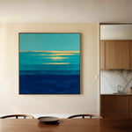 Abstract 1051 Canvas Art 60 x 60 cm / Black