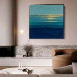 Abstract 1051 Canvas Art 60 x 60 cm / Black