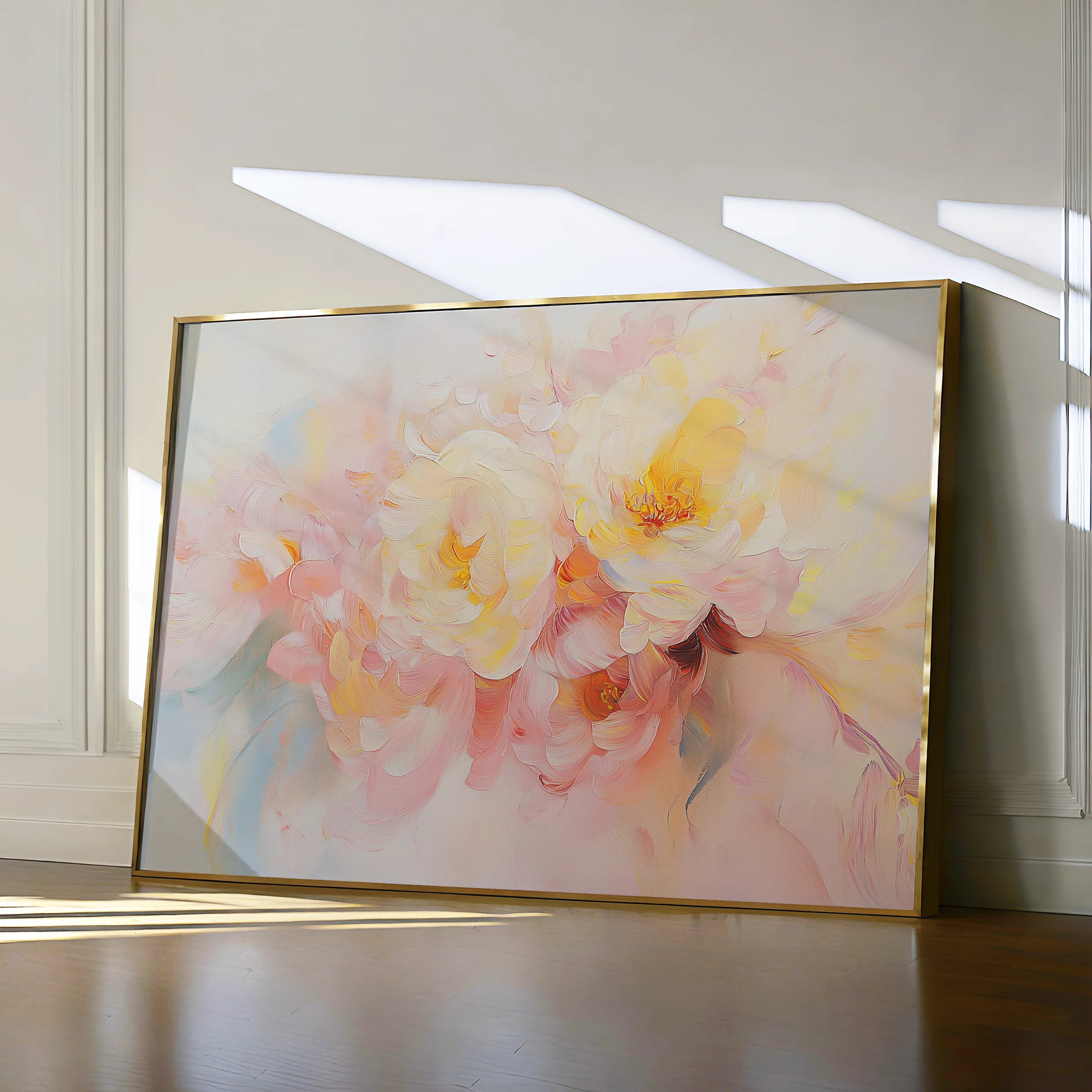 Floral 1051 Canvas Art 60 x 40 cm / Black