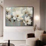 Floral 1052 Canvas Art 60 x 40 cm / Black