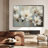 Floral 1052 Canvas Art 60 x 40 cm / Black