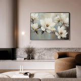 Floral 1052 Canvas Art 60 x 40 cm / Black