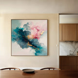 Abstract 1053 Canvas Art 60 x 60 cm / Black
