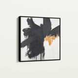 Abstract 1056 Canvas Art 60 x 60 cm / Black