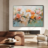 Floral 1056 Canvas Art 60 x 40 cm / Black