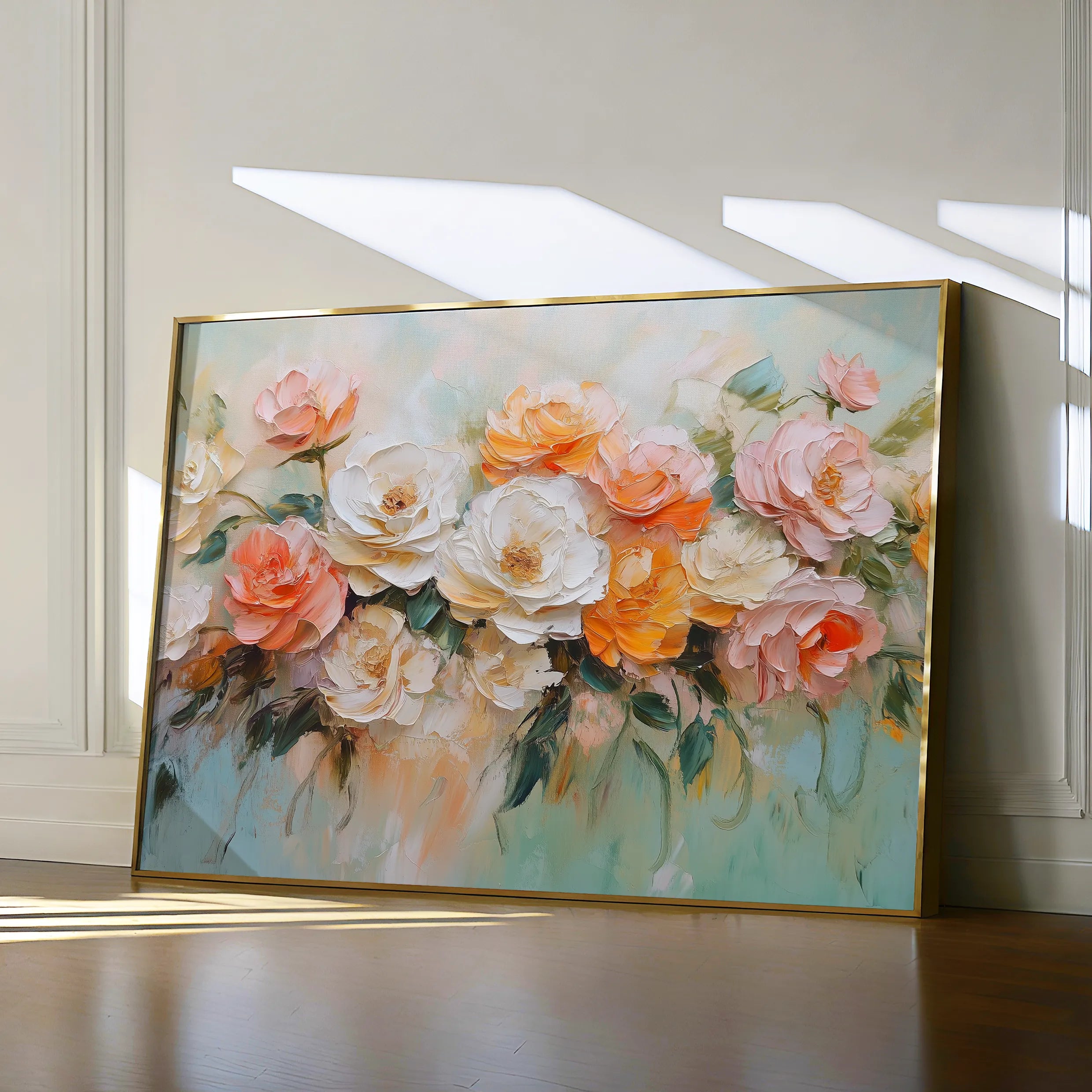 Floral 1056 Canvas Art 60 x 40 cm / Black