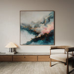 Abstract 1057 Canvas Art 60 x 60 cm / Black
