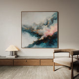 Abstract 1057 Canvas Art 60 x 60 cm / Black