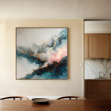Abstract 1057 Canvas Art 60 x 60 cm / Black