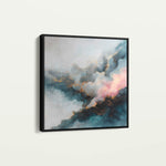 Abstract 1057 Canvas Art 60 x 60 cm / Black