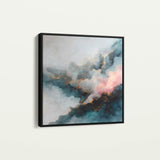 Abstract 1057 Canvas Art 60 x 60 cm / Black