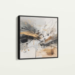 Abstract 1058 Canvas Art 60 x 60 cm / Black