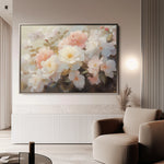Floral 1058 Canvas Art 60 x 40 cm / Black
