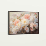 Floral 1058 Canvas Art 60 x 40 cm / Black