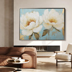 Floral 1059 Canvas Art 60 x 40 cm / Black
