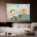 Floral 1059 Canvas Art 60 x 40 cm / Black
