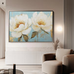 Floral 1059 Canvas Art 60 x 40 cm / Black
