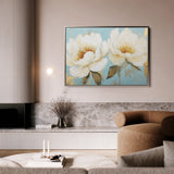 Floral 1059 Canvas Art 60 x 40 cm / Black