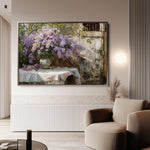 Floral 106 Canvas Art 60 x 40 cm / Black