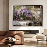 Floral 106 Canvas Art 60 x 40 cm / Black