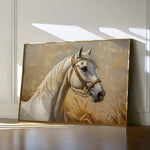 Horses 106 Canvas Art 60 x 40 cm / Black