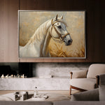 Horses 106 Canvas Art 60 x 40 cm / Black