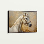 Horses 106 Canvas Art 60 x 40 cm / Black