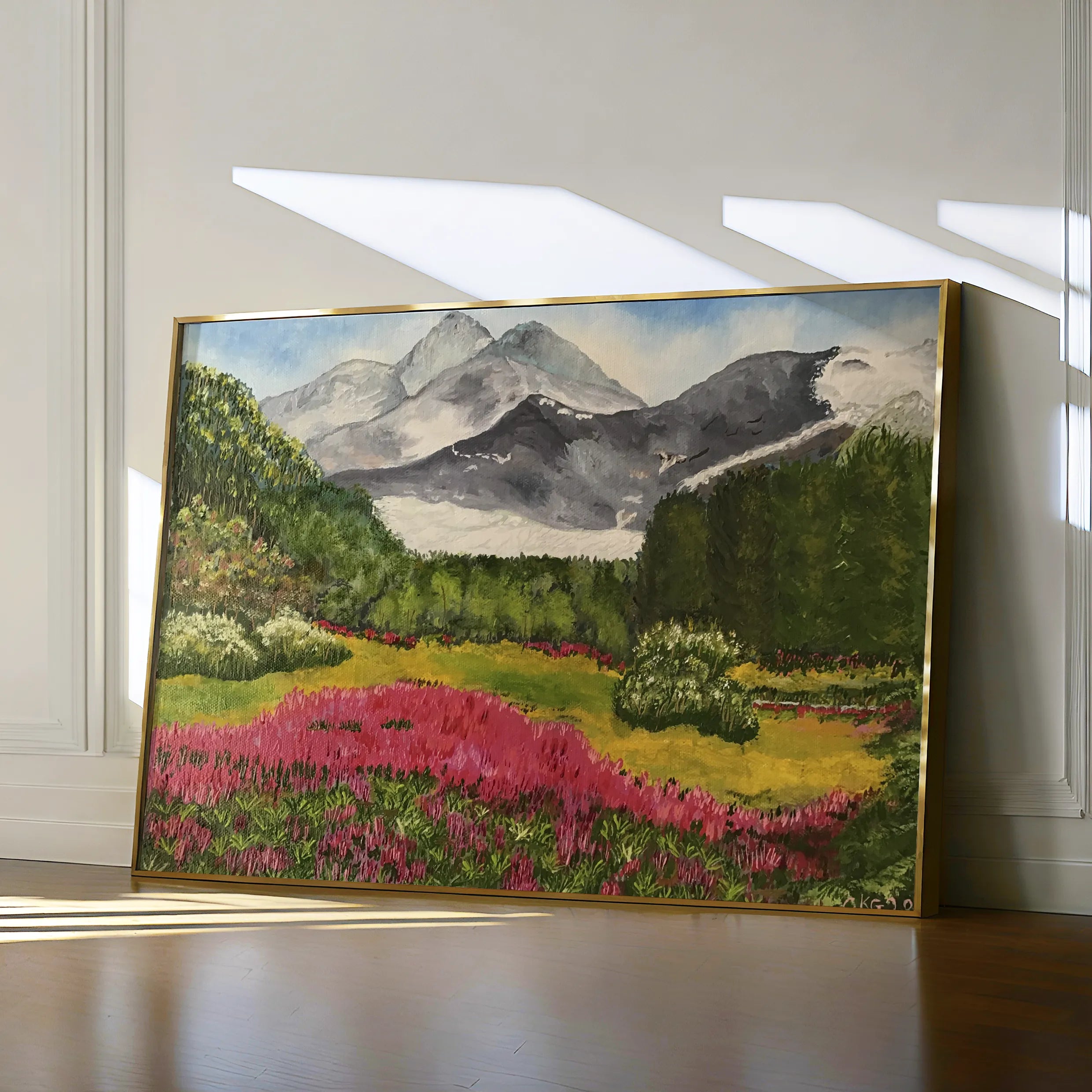 Landscape 106 Canvas Art 60 x 40 cm / Black