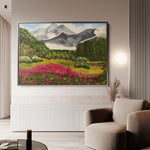 Landscape 106 Canvas Art 60 x 40 cm / Black
