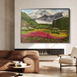 Landscape 106 Canvas Art 60 x 40 cm / Black